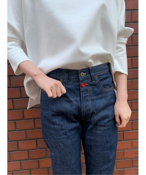 BEARDSLEY（ビアズリー）の「ボタンデニム（デニムパンツ・レディース・インディゴブルー・FREE）」の3枚目の写真