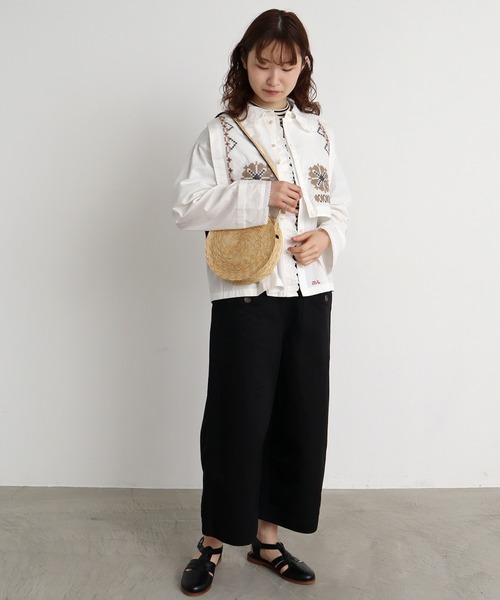 Malle(マル)の「malle 麦ブレード バッグ(ショルダーバッグ・レディース・ナチュラル・FREE)」の8枚目の写真