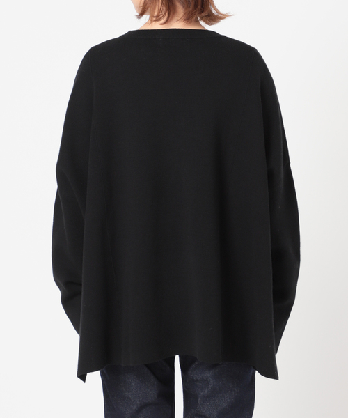 【2023AW/定価1.2万】スローブイエナ SLOBE IENA *ウールクルーネックセーター*ブラックニットプルオーバー(2-2411-430)【42L42】 SLOBE IENA 【2023AW/定価1.2万】スローブイエナ *ウールクルー