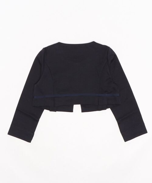 BeBe(ベベ)の「BeBe/フォーマル袖レースリボンポンチボレロジャケット(110~130cm)(スーツジャケット・キッズ・ホワイト/ネイビー・110/130/120)」の4枚目の写真