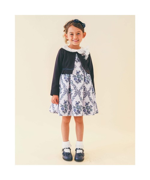 BeBe(ベベ)の「BeBe/フォーマル袖レースリボンポンチボレロジャケット(110~130cm)(スーツジャケット・キッズ・ホワイト/ネイビー・110/130/120)」の18枚目の写真