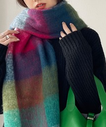 チェックボリュームマフラー