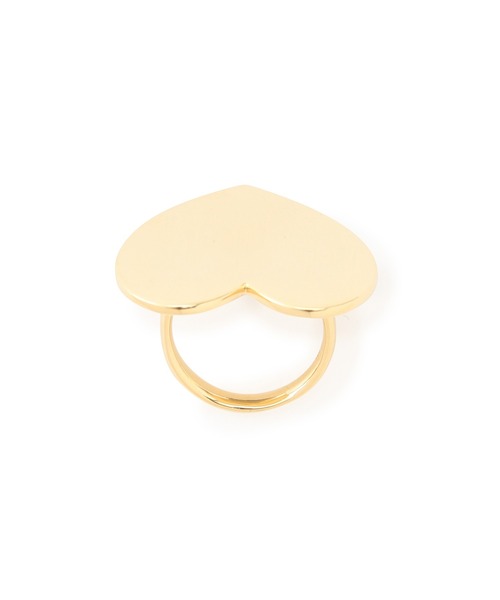 ADAM ET ROPE'（アダムエロペ）の「プレートハートリング(大)（リング・レディース・シルバー/ゴールド・FREE）」の5枚目の写真
