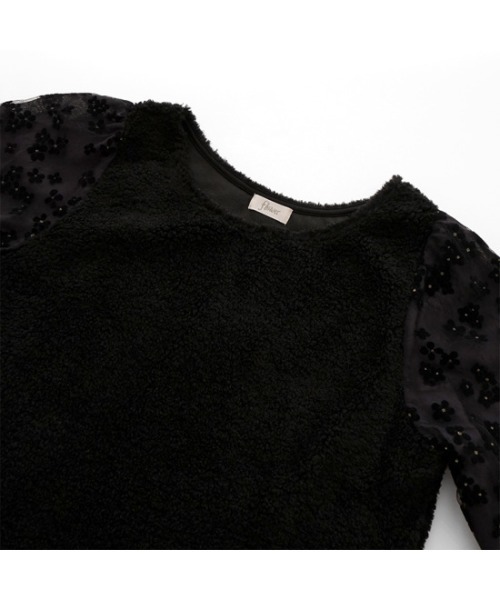 flower（フラワー）の「ブルームトゥウィンクルトップ（ニット/セーター・レディース・ホワイト/ブラック・FREE）」の20枚目の写真