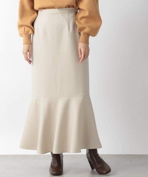 LOWRYS FARM(ローリーズファーム)の「LANATECマーメイドスカート 257851(スカート・レディース・アイボリー/ブラウン/ベージュ系その他/グリーン系その他・FREE)」の2枚目の写真