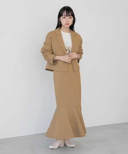 LOWRYS FARM(ローリーズファーム)の「LANATECマーメイドスカート 257851(スカート・レディース・アイボリー/ブラウン/ベージュ系その他/グリーン系その他・FREE)」の5枚目の写真