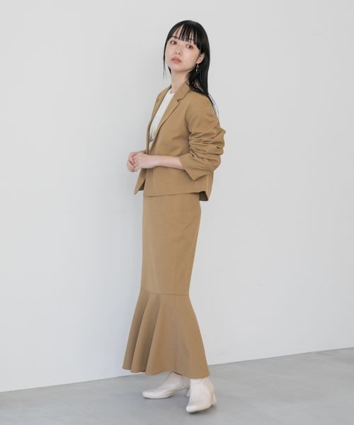 LOWRYS FARM(ローリーズファーム)の「LANATECマーメイドスカート 257851(スカート・レディース・アイボリー/ブラウン/ベージュ系その他/グリーン系その他・FREE)」の6枚目の写真