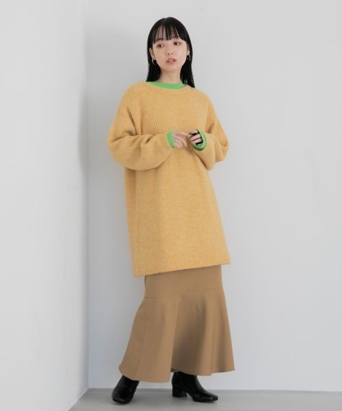 LOWRYS FARM(ローリーズファーム)の「LANATECマーメイドスカート 257851(スカート・レディース・アイボリー/ブラウン/ベージュ系その他/グリーン系その他・FREE)」の7枚目の写真