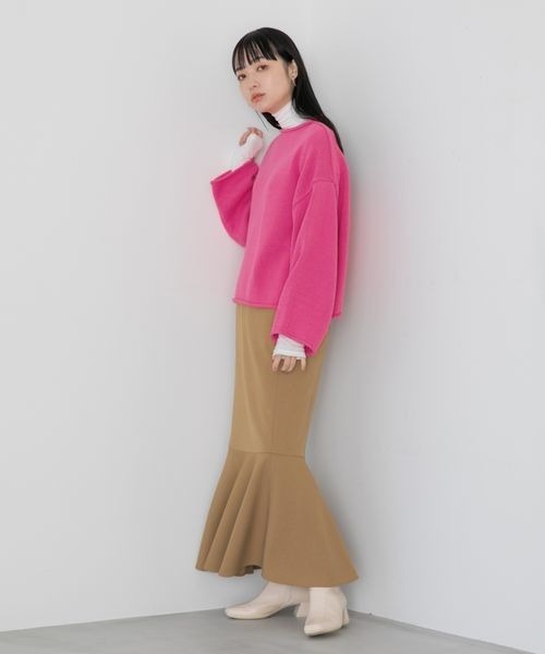 LOWRYS FARM(ローリーズファーム)の「LANATECマーメイドスカート 257851(スカート・レディース・アイボリー/ブラウン/ベージュ系その他/グリーン系その他・FREE)」の8枚目の写真