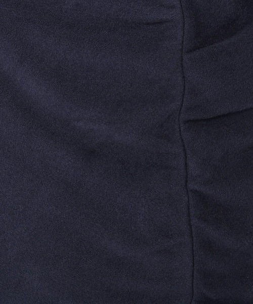 ONEME（ワンム）の「【 ONEME 】 シャーリングスムースニット（Tシャツ/カットソー・レディース・ネイビー/グレイッシュベージュ・FREE）」の6枚目の写真