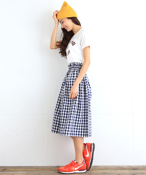 B:MING by BEAMS(ビーミングバイビームス)の「ビーミング by ビームス / ミディギャザースカート(スカート・レディース・ブラック/ネイビー・ONE SIZE)」の11枚目の写真