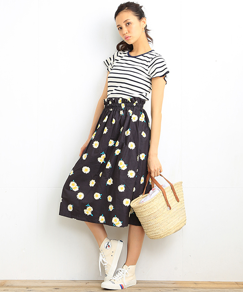 B:MING by BEAMS(ビーミングバイビームス)の「ビーミング by ビームス / ミディギャザースカート(スカート・レディース・ブラック/ネイビー・ONE SIZE)」の12枚目の写真