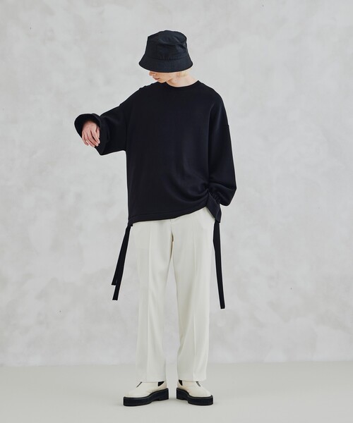 tk.TAKEO KIKUCHI（ティーケータケオキクチ）の「◆コットンナイロンバケットハット（ハット・メンズ・ブラック/オフホワイト・00）」の11枚目の写真