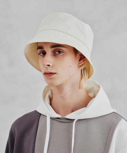 tk.TAKEO KIKUCHI（ティーケータケオキクチ）の「◆コットンナイロンバケットハット（ハット・メンズ・ブラック/オフホワイト・00）」の18枚目の写真