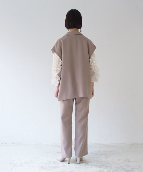 La SRIC（ラスリック）の「La SRIC / センタースリットイージーPT【セットアップ可】（その他パンツ・レディース・ベージュ/ブルー/ブラック・38）」の7枚目の写真