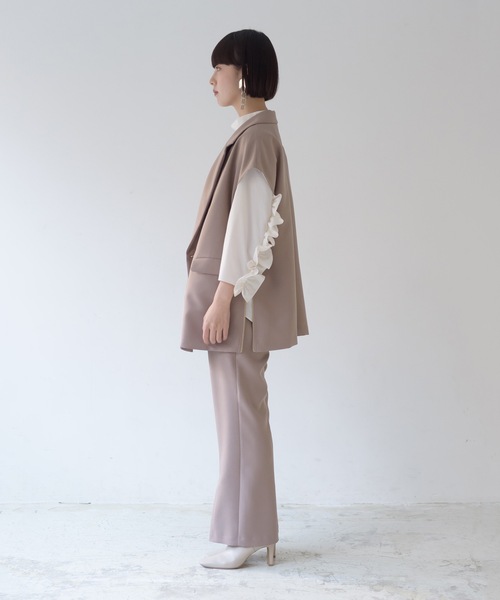 La SRIC（ラスリック）の「La SRIC / センタースリットイージーPT【セットアップ可】（その他パンツ・レディース・ベージュ/ブルー/ブラック・38）」の8枚目の写真