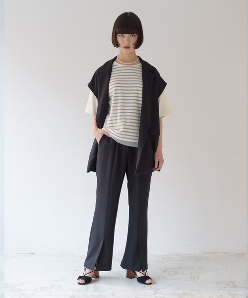 La SRIC（ラスリック）の「La SRIC / センタースリットイージーPT【セットアップ可】（その他パンツ・レディース・ベージュ/ブルー/ブラック・38）」の11枚目の写真