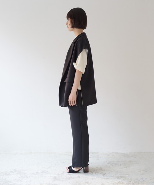 La SRIC（ラスリック）の「La SRIC / センタースリットイージーPT【セットアップ可】（その他パンツ・レディース・ベージュ/ブルー/ブラック・38）」の13枚目の写真