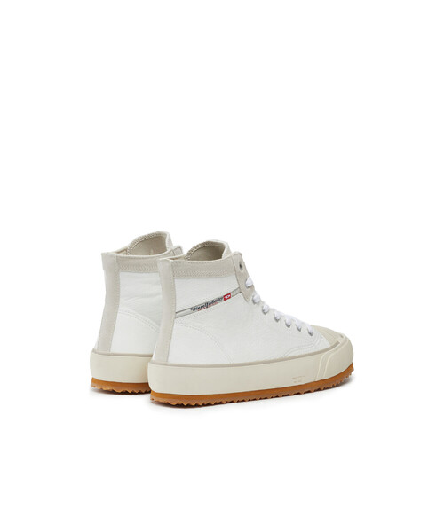 DIESEL(ディーゼル)の「メンズ MIXレザー ボリュームソール ミドルカットスニーカー(スニーカー・メンズ・レッド/ホワイト×ホワイト/ブラック・40/43/44/41/42)」の20枚目の写真