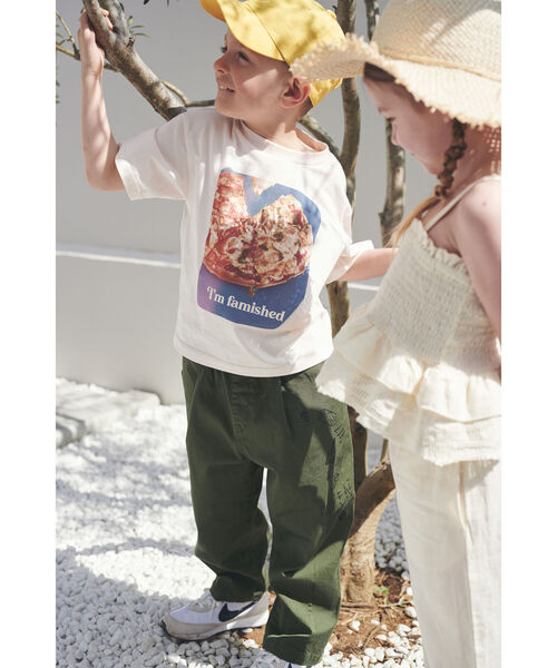 B:MING by BEAMS（ビーミングバイビームス）の「B:MING by BEAMS / 総柄 グラフィック チノパンツ（100～140㎝）（その他パンツ・キッズ・カーキ/ベージュ・100/110/120/130/140）」の3枚目の写真