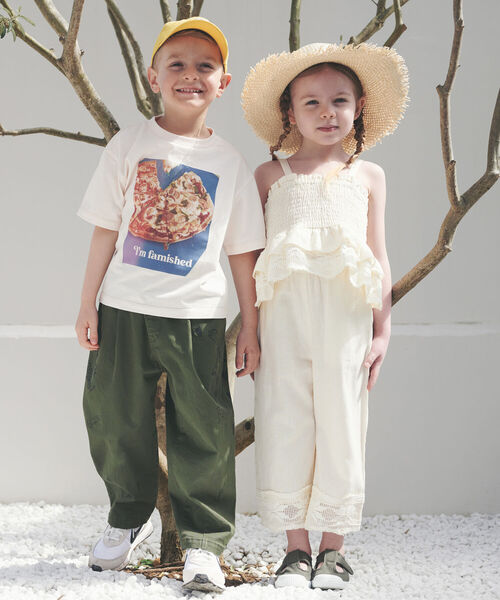 B:MING by BEAMS（ビーミングバイビームス）の「B:MING by BEAMS / 総柄 グラフィック チノパンツ（100～140㎝）（その他パンツ・キッズ・カーキ/ベージュ・100/110/120/130/140）」の4枚目の写真