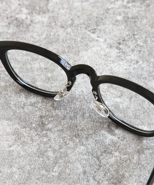 feepur（フェピュール）の「【UVカット】ボストンメガネ（メガネ・レディース・ブラック・FREE）」の2枚目の写真