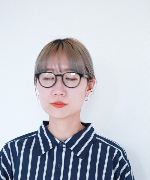 feepur（フェピュール）の「【UVカット】ボストンメガネ（メガネ・レディース・ブラック・FREE）」の5枚目の写真