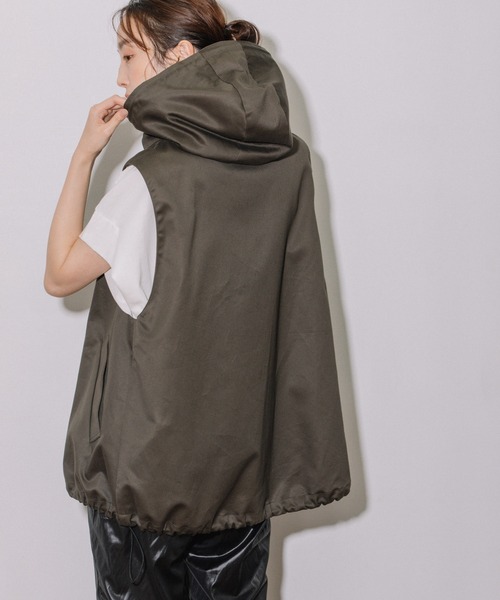 Munich（ミューニック）の「ウエストポイントフーデットベスト（その他アウター・レディース・ベージュ/オリーブ/アイボリー・FREE）」の19枚目の写真