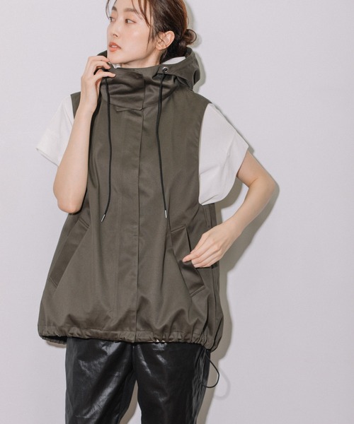 Munich（ミューニック）の「ウエストポイントフーデットベスト（その他アウター・レディース・ベージュ/オリーブ/アイボリー・FREE）」の13枚目の写真