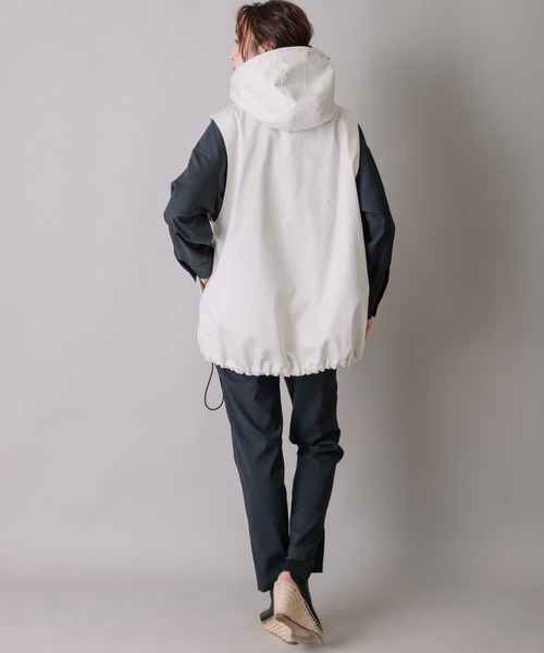 Munich（ミューニック）の「ウエストポイントフーデットベスト（その他アウター・レディース・ベージュ/オリーブ/アイボリー・FREE）」の4枚目の写真