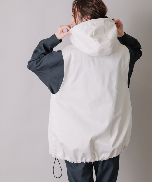 Munich（ミューニック）の「ウエストポイントフーデットベスト（その他アウター・レディース・ベージュ/オリーブ/アイボリー・FREE）」の8枚目の写真