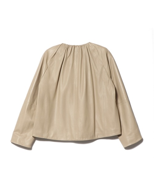 TICCA（ティッカ）の「TICCA / シングルレザージャケット（ライダースジャケット・レディース・ブラック/ライトベージュ・1）」の7枚目の写真