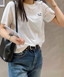 CANAL JEAN | El mar(エルマール) 刺繍ロゴコンパクトTシャツ(Tシャツ/カットソー)