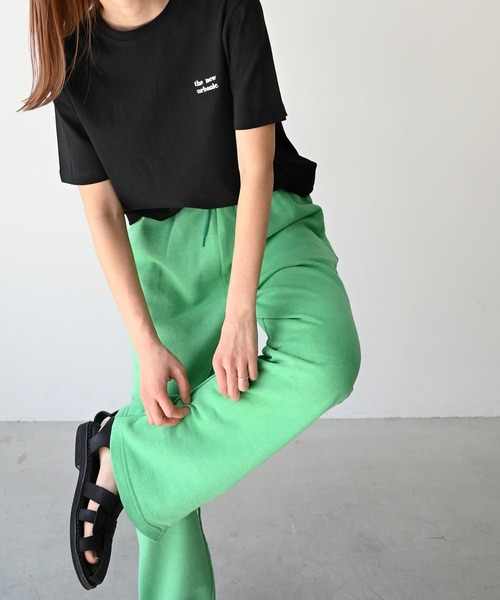 CANAL JEAN（キャナルジーン）の「El mar(エルマール) 刺繍ロゴコンパクトTシャツ（Tシャツ/カットソー・レディース・ホワイト/ブラック/ヘザーグレー・ONE SIZE）」の9枚目の写真