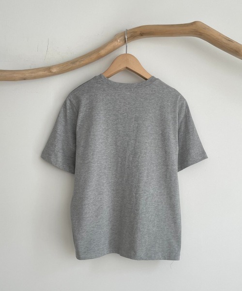 CANAL JEAN（キャナルジーン）の「El mar(エルマール) 刺繍ロゴコンパクトTシャツ（Tシャツ/カットソー・レディース・ホワイト/ブラック/ヘザーグレー・ONE SIZE）」の15枚目の写真