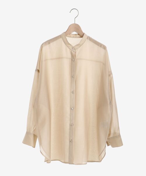 le.coeur blanc(ルクールブラン)の「ナチュラルオーガンジーシアーシャツ(シャツ/ブラウス・レディース・ベージュ/ピンク/サックスブルー・38)」の20枚目の写真