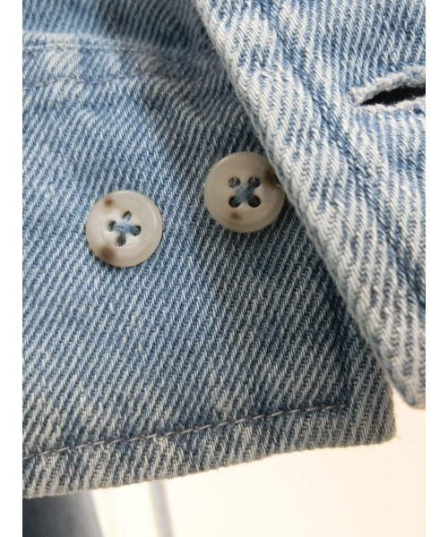 ulu（ウル）の「Denim dungaree shirt（シャツ/ブラウス・レディース・ライトブルー・FREE）」の11枚目の写真