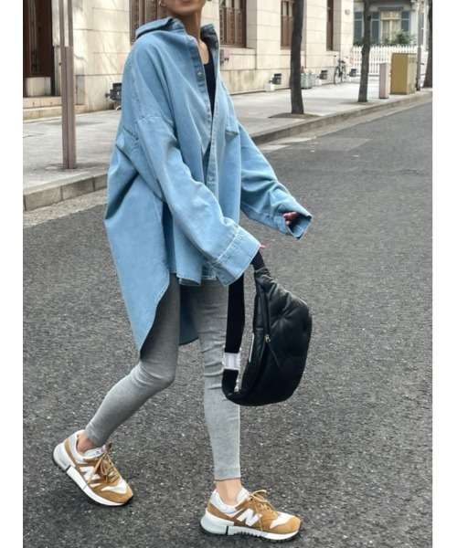 ulu（ウル）の「Denim dungaree shirt（シャツ/ブラウス・レディース・ライトブルー・FREE）」の16枚目の写真