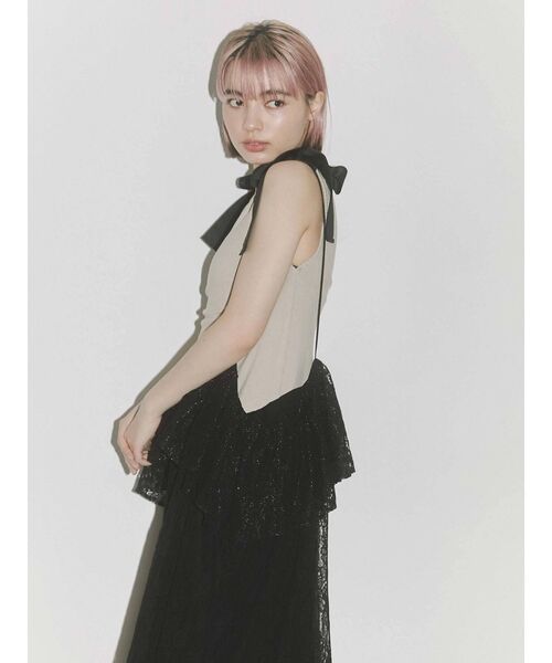 lace lace ストラップロングスカート merry jenny（メリージェニー）の「lace laceストラップロング