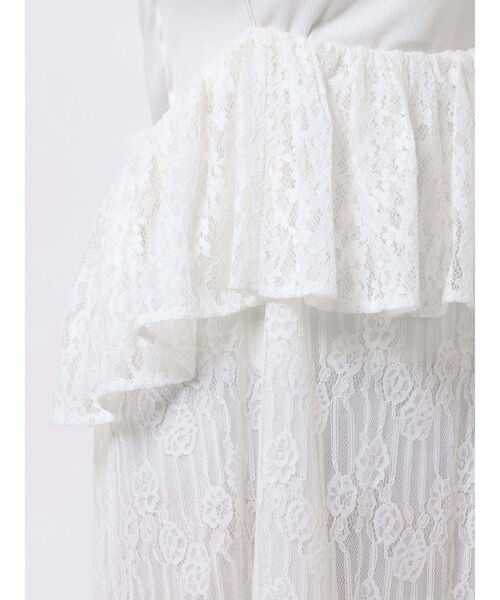 merry jenny（メリージェニー）の「lace laceストラップロングスカート（スカート・レディース・ブラック/オフホワイト/アイボリー・FREE）」の20枚目の写真