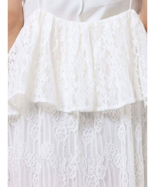 lace lace ストラップロングスカート merry jenny（メリージェニー）の「lace laceストラップロング