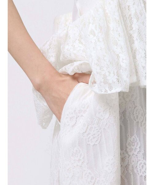 merry jenny（メリージェニー）の「lace laceストラップロングスカート（スカート・レディース・ブラック/オフホワイト/アイボリー・FREE）」の22枚目の写真