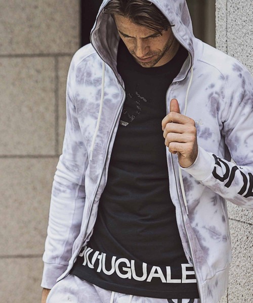 ■1PIU1UGUALE3 RELAX■大人気 グラデーションジョグフーディー ウノ ピゥ ウノ ウグァーレ トレ リラックス 1PIU1UGUALE3 RELAX