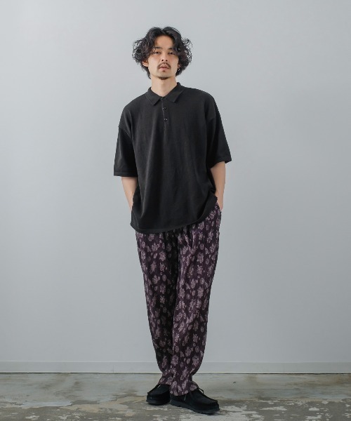 improves（インプローブス）の「サマーニット オーバーサイズ ビッグ ポロシャツ（ポロシャツ・メンズ・ブラック/ホワイト/チャコール・LARGE/MEDIUM）」の17枚目の写真