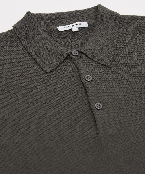 improves（インプローブス）の「サマーニット オーバーサイズ ビッグ ポロシャツ（ポロシャツ・メンズ・ブラック/ホワイト/チャコール・LARGE/MEDIUM）」の18枚目の写真