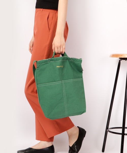 FUNALIVE(ファンアライブ)の「naturalistic ロゴ刺繍ショルダーバッグ(ショルダーバッグ・レディース・ピンク/イエロー/オレンジ/グリーン/ロイヤルブルー/ブラック・FREE)」の14枚目の写真