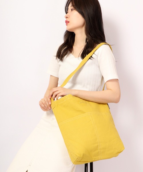 FUNALIVE(ファンアライブ)の「naturalistic ロゴ刺繍ショルダーバッグ(ショルダーバッグ・レディース・ピンク/イエロー/オレンジ/グリーン/ロイヤルブルー/ブラック・FREE)」の19枚目の写真