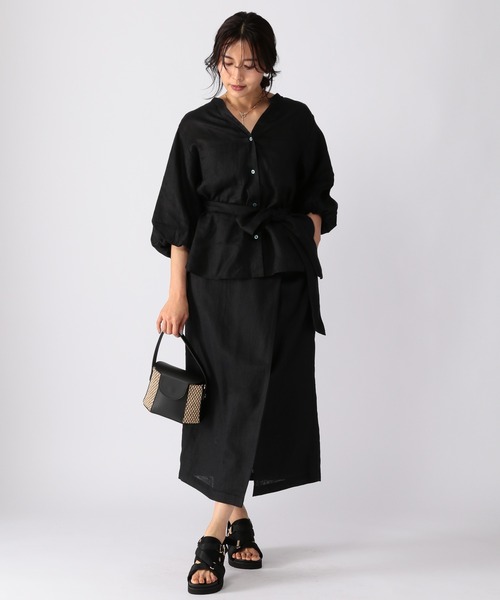 BARNYARDSTORM（バンヤードストーム）の「BARNYARDSTORM / 【WEB限定カラー展開】バルーンスリーブブラウス（シャツ/ブラウス・レディース・ブラック/カーキ/ブルー・1/0）」の10枚目の写真