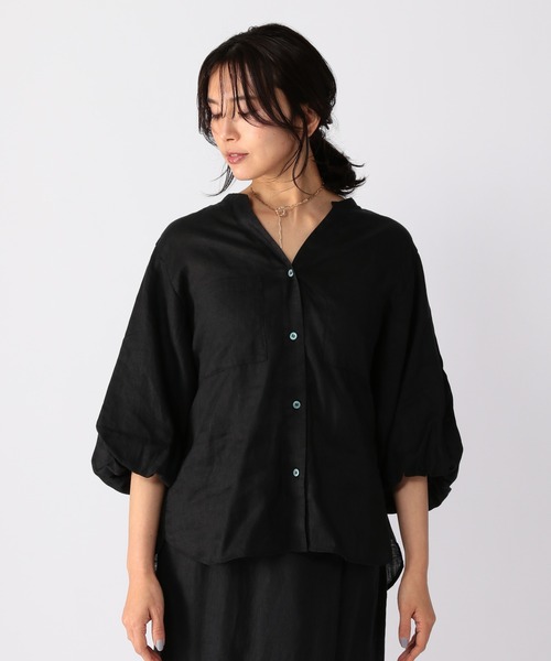 BARNYARDSTORM（バンヤードストーム）の「BARNYARDSTORM / 【WEB限定カラー展開】バルーンスリーブブラウス（シャツ/ブラウス・レディース・ブラック/カーキ/ブルー・1/0）」の16枚目の写真