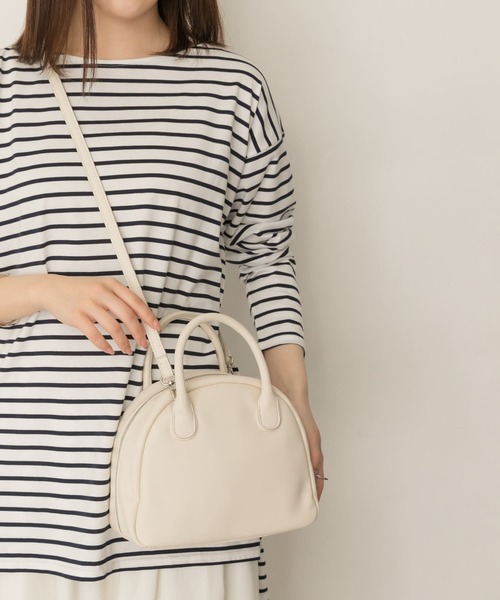 RODE SKO（ロデスコ）の「ミニボストンバッグ（ボストンバッグ・レディース・ブラック/ベージュ/アイボリー・ONE）」の6枚目の写真